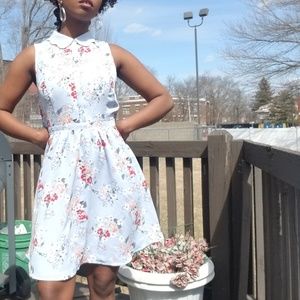 LC Lauren Conrad Scalloped Collar Dress